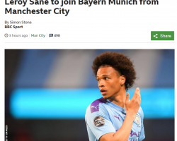 Bayern Munich firmó con Leroy Sané
